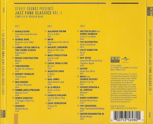 VARIOUS, Jazz Funk Classics Vol. 1 (Street Sounds; 5356980, UK 2014, Triple Gatefold) 3xCD VG+/VG+ - Image 2