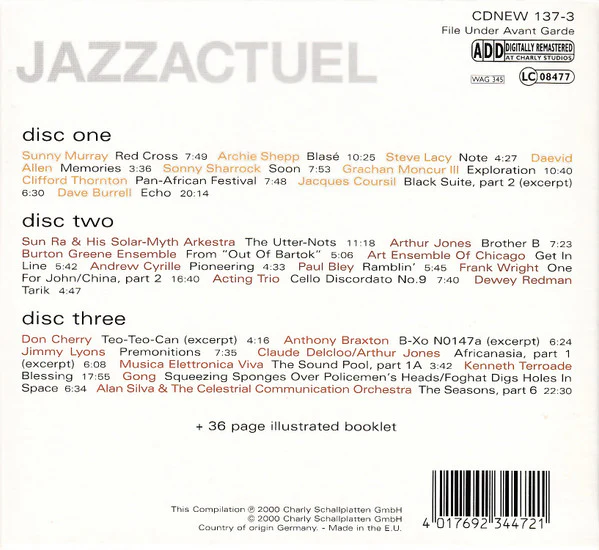 VARIOUS, Jazzactuel (Charly Records; CDNEW 137-3, Germany 2000, Box Set, Booklet) 3xCD VG+/VG+ - Image 2