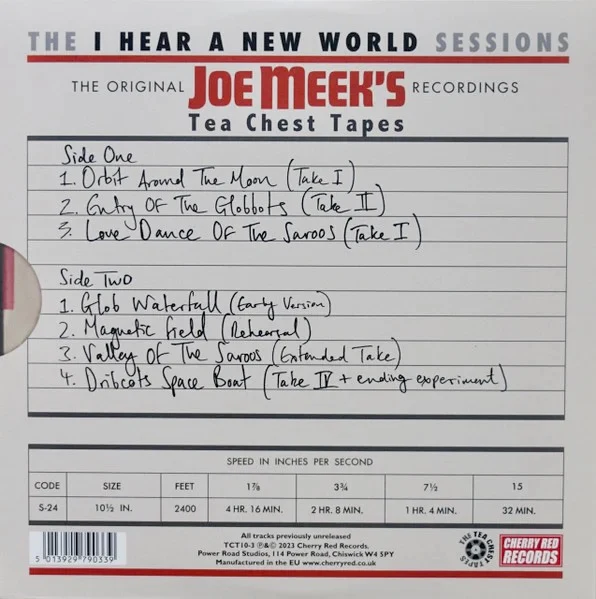 VARIOUS, Joe Meek's Tea Chest Tapes: The Heinz Sessions Vol. 1 (Cherry Red; TCT10-2, UK 2022, Textured Gatefold Sleeve, Limited Edition of 500, SEALED), SALE - Up to 50% Off the Original Pri 10" LP EX/EX - Image 2