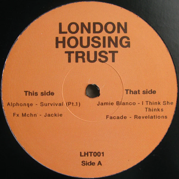 VARIOUS, London Housing Trust 001 (London Housing Trust; LHT001, UK 2012, Plain Sleeve) 12" /VG+