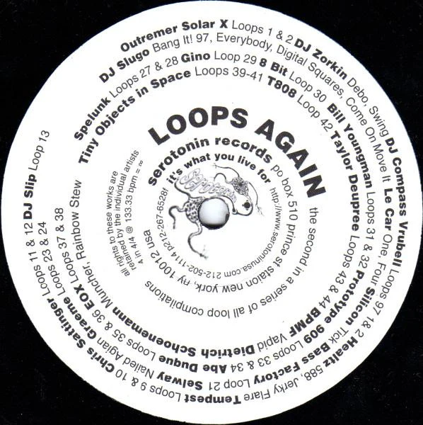 VARIOUS, Loops Again (Serotonin ; SER.009, US 1997, Plain Sleeve) 12" /VG