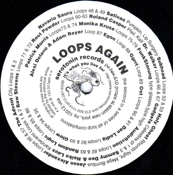 VARIOUS, Loops Again (Serotonin ; SER.009, US 1997, Plain Sleeve) 12" /VG - Image 2