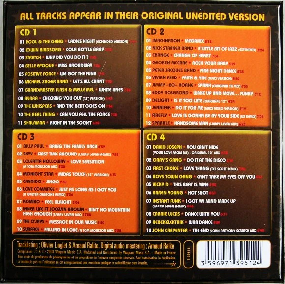 VARIOUS, Maxi Singles Disco Funk (Wagram Music; 3139512, France 2008) 4xCD G+/VG - Image 2