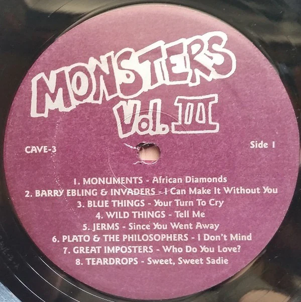 VARIOUS, Monsters Of The Midwest Vol. III (Lost Tracks From The Action Sixties!) (Cavern; CAVE-3, US 2011 Reissue, Unofficial Compilation ) LP VG+/VG+ - Image 3