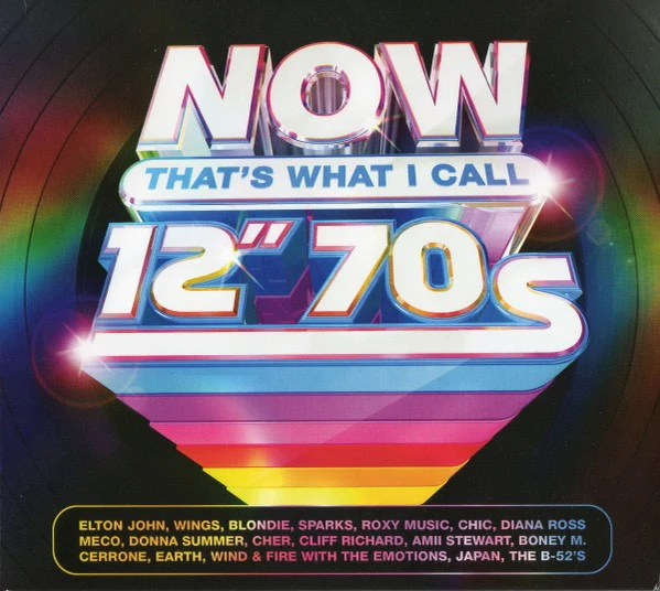 VARIOUS, Now That's What I Call 12" 70s (Sony Music; CDNNNOW130, Europe 2022, Quadruple Fold Over Sleeve) 4xCD VG+/VG+