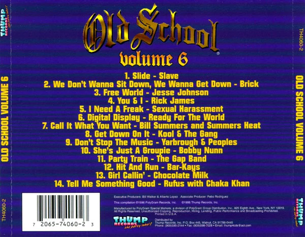 VARIOUS, Old School Volume 6 (Thump Records; TH 4060-2, US 1996, Jewel Case) CD VG+/VG+ - Image 2
