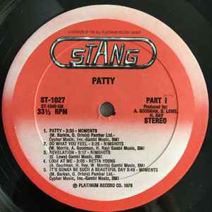 VARIOUS, Patty - OST (Stang; 1027, US 1976) LP VG/VG - Image 3