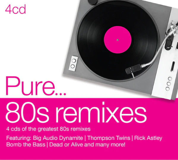 VARIOUS, Pure... 80s Remixes (Sony Music; 88875006212, Europe 2014, Digipak) 4xCD VG+/M