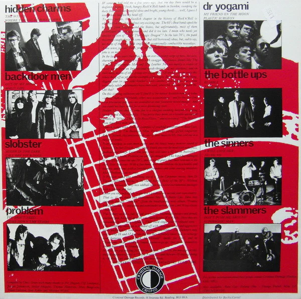 VARIOUS, Raw Cuts Volume Two - Swedish Beat (Criminal Damage Records; CRI-LP-132, UK 1986) LP VG+/VG+ - Image 2