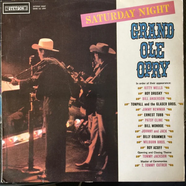 VARIOUS, Saturday Night - Grand Ole Opry (Stetson; HAT 3059, UK 1980s Reissue) LP VG/VG+