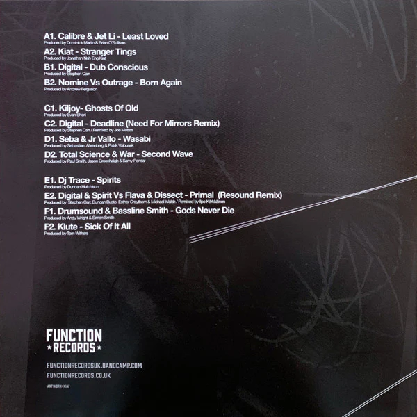 VARIOUS, Shadows (Function; FUNC050, UK 2019, Picture Sleeve, Black Inners) 3x12" VG/VG+ - Image 2