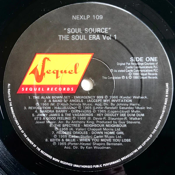 VARIOUS, Soul Source - Soul Era Vol 1 (Sequel; NEXLP109, UK 1989), SALE - Up to 50% Off the Original Price LP VG/G+ - Image 3