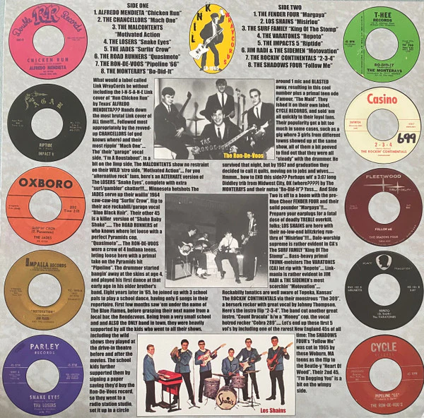VARIOUS, Strummin' Mental! Volume Five - Real Gone Instrumental R&R & Surf: 1958-1966 (Link Wraycords; LR-1965, US 2006) LP VG+/VG+ - Image 2