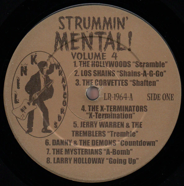 VARIOUS, Strummin' Mental! Volume Four - Real Gone Instrumental R&R & Surf: 1958-1966 (Link Wraycords; LR-1964, US 2006) LP VG+/VG+ - Image 3