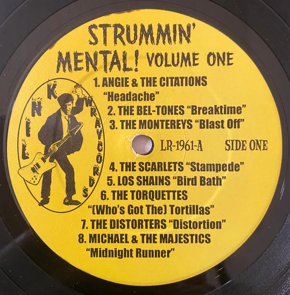 VARIOUS, Strummin' Mental! Volume One (Real Gone Instrumental R&R And Surf: 1958-1966) (Link Wraycords; LW-1961, US 2006) LP VG+/VG+ - Image 3