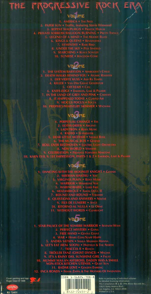 VARIOUS, Supernatural Fairy Tales (The Progressive Rock Era) (Rhino Records; R2 72451, US 1996, Box Set, Booklet) 5xCD G+/VG+ - Image 2