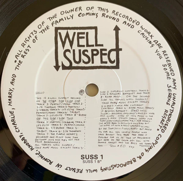 VARIOUS, The Beat Generation And The Angry Young Men (Well Suspect; SUSS 1, UK 1984, Generic Sleeve, No Insert) LP /VG+ - Image 2