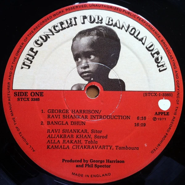 VARIOUS, The Concert for Bangladesh (Apple; STCX3385, UK 1972, Box Set, Booklet, 2 Brown Inners, NOT Auto-Coupled, sides are 1/2, 3/4, 5/6) 3xLP VG/VG - Image 2