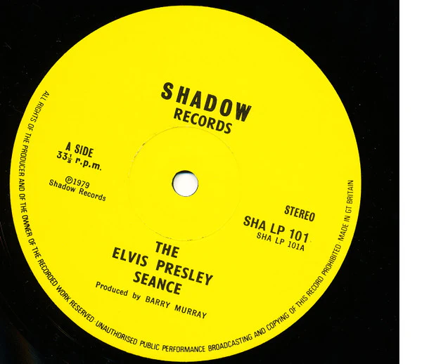 VARIOUS, The Elvis Presley Seance (Shadow Records ; SHA LP 101, UK 1979, No Original Cover) LP /VG+