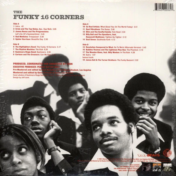 VARIOUS, The Funky 16 Corners (Stones Throw; STH 2038, US 2001, Gatefold) 2xLP VG/VG - Image 2