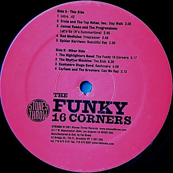 VARIOUS, The Funky 16 Corners (Stones Throw; STH 2038, US 2001, Gatefold) 2xLP VG/VG - Image 3
