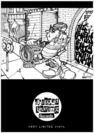 VARIOUS, The Genesis Of Nasty English EP (Chopped Herring Records; CHGONE01, UK 2014, Stickered Plain Sleeve) 12" EP /VG