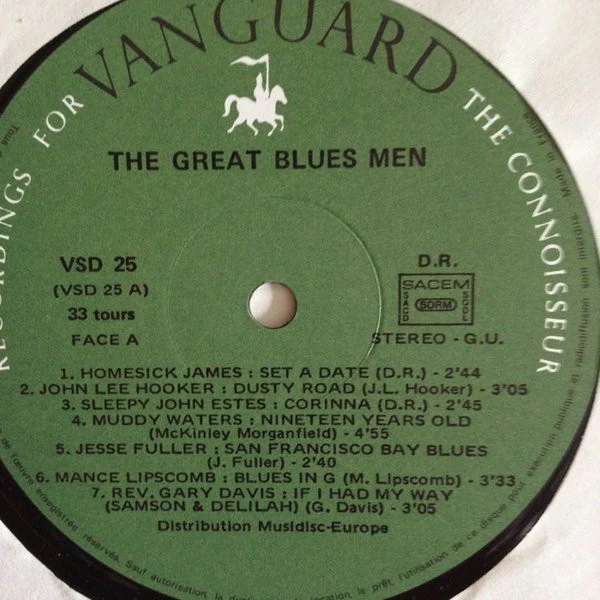VARIOUS, The Great Blues Men (Vanguard; VSD 25/26, France 1972, Gatefold) 2xLP VG/VG+ - Image 3
