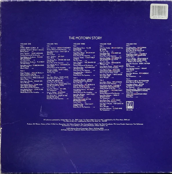 VARIOUS, The Motown Story (Motown; MS 5-726, US 1970, Box Set) 5xLP VG/VG+ - Image 2