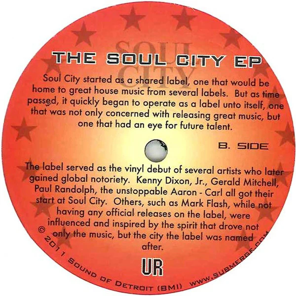 VARIOUS, The Soul City EP - DJ John Collins Edits (Sweat Records ; SWEAT-4, US 2011), SALE - Up to 50% Off the Original Price  12" /VG+ - Image 2