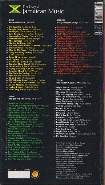 VARIOUS, The Story Of Jamaican Music (Tougher Than Tough) (Mango ; 518 399-2, Europe 1993, Limited Numbered) 4xCD VG/VG - Image 2