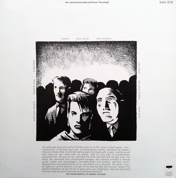 VARIOUS, The Whip (Kamera Records; KAM 014, UK 1983, White Nail Sleeve, Insert), SALE - Up to 50% Off the Original Price LP VG/VG - Image 2