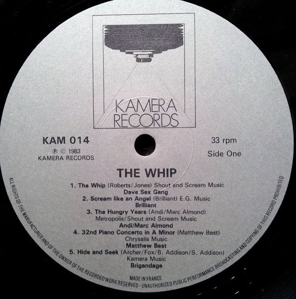 VARIOUS, The Whip (Kamera Records; KAM 014, UK 1983, White Nail Sleeve, Insert), SALE - Up to 50% Off the Original Price LP VG/VG - Image 3