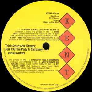 VARIOUS, Think Smart Soul Stirrers; Jerk It At The Party In Chinatown (Kent Records; KENT064, UK 1987, Picture Sleeve, Inner) LP VG+/EX - Image 3