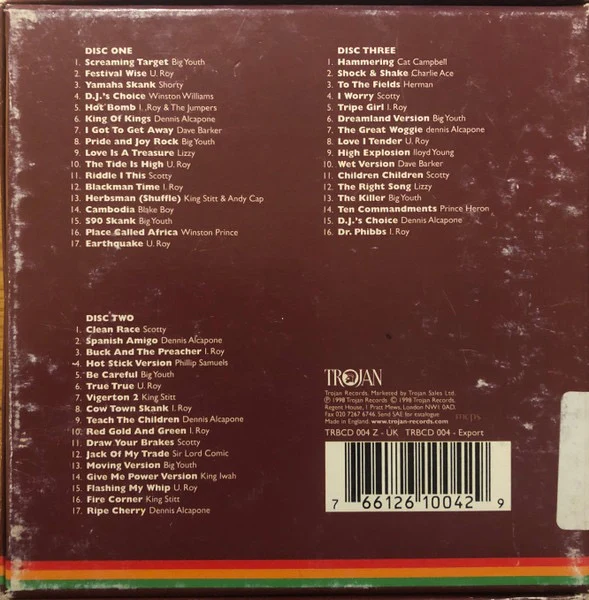 VARIOUS, Trojan D.J. Box Set (Trojan Records; TRBCD 004 Z, UK & Europe 1998, Box Set, 3 Inners), SALE - Up to 50% Off the Original Price  3xCD VG/VG+ - Image 2