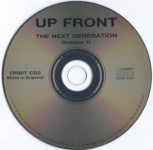 VARIOUS, Upfront 1 - The Next Generation (Orbital Records ; ORBIT CD 2, UK 1992, Jewel Case) CD VG+/G+ - Image 3
