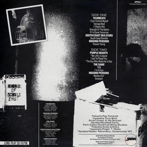 VARIOUS, Uppers On The South Downs (Safari Records; UPPA 1, UK 1981 Reissue), SALE - Up to 50% Off the Original Price  LP VG/VG - Image 2