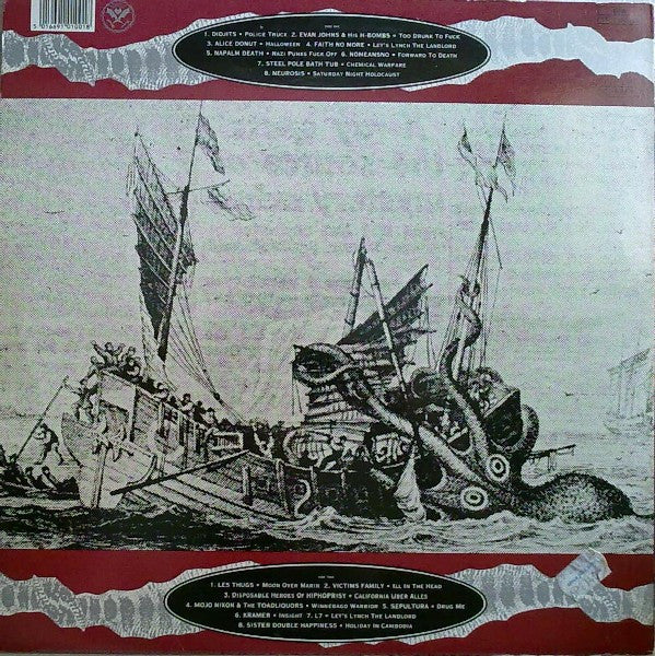 VARIOUS, Virus 100 (Alternative Tentacles ; VIRUS 100, UK 1992, Dead Kennedys Covers By Faith No More, Napalm Death, NoMeansNo etc) LP VG/VG - Image 2
