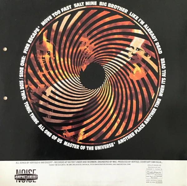 VERTIGO, Vertigo (Glitterhouse Records; ARR 12/109, Europe 1990), SALE - Up to 50% Off the Original Price LP VG/VG+ - Image 2