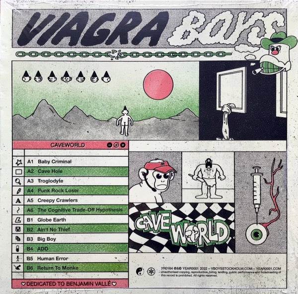 VIAGRA BOYS, Cave World (Year0001; YR0164LP, Worldwide 2022, Inner) LP NEW/NEW - Image 2