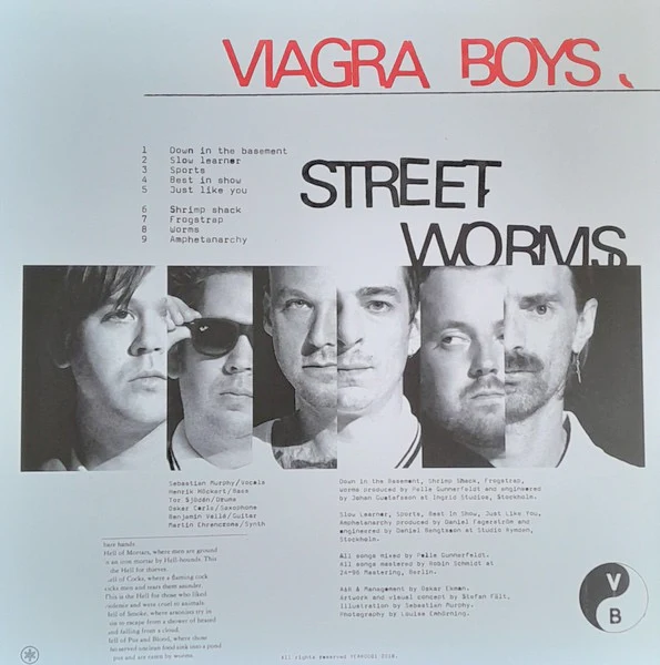VIAGRA BOYS, Street Worms (YEAR0001; YR0053, UK, Europe & US 2024 Reissue, Inner, Clear Vinyl) LP NEW/NEW - Image 2