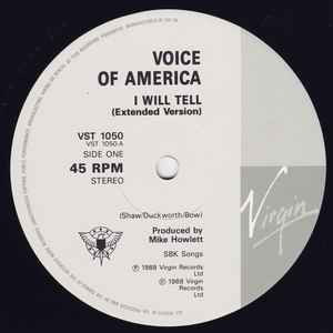 VOICE OF AMERICA, I Will Tell (Virgin; VST 1050, UK 1988, Picture Sleeve) 12" VG/G+ - Image 3