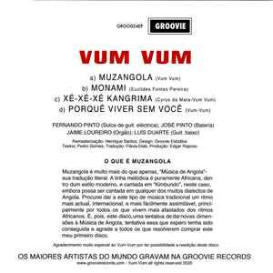 VUM-VUM, Muzangola (Groovie Records; GRO024EP, Portugal 2021, Picture sleeve, Red Vinyl), SALE - Up to 50% Off the Original Price  7" EP EX/EX - Image 2