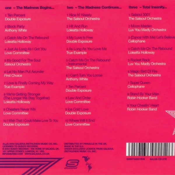 WALTER GIBBONS, Mixed With Love (The Walter Gibbons Salsoul Anthology) (Suss'd Records; SALSA CD 015, UK 2004, Box Set) 3xCD EX/M - Image 2