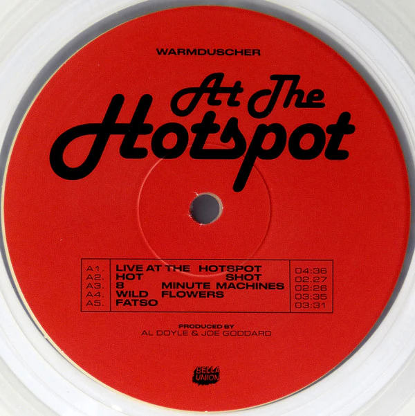WARMDUSCHER, At The Hotspot (Bella Union ; BELLA1292VX, Europe 2022, Debossed Sleeve, Inner & Insert, Clear Vinyl) LP EX/EX - Image 3