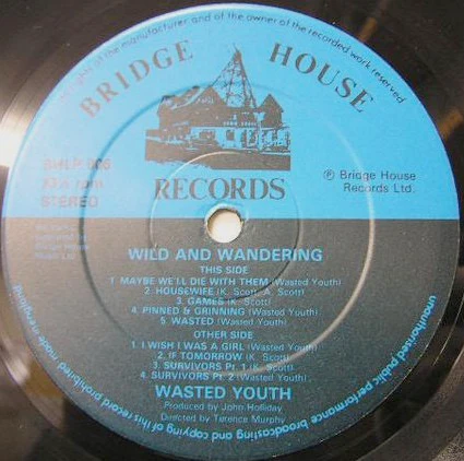 WASTED YOUTH, Wild And Wandering (Bridge House Records ; BHLP 006, UK 1981, Inner) LP VG/VG+ - Image 3