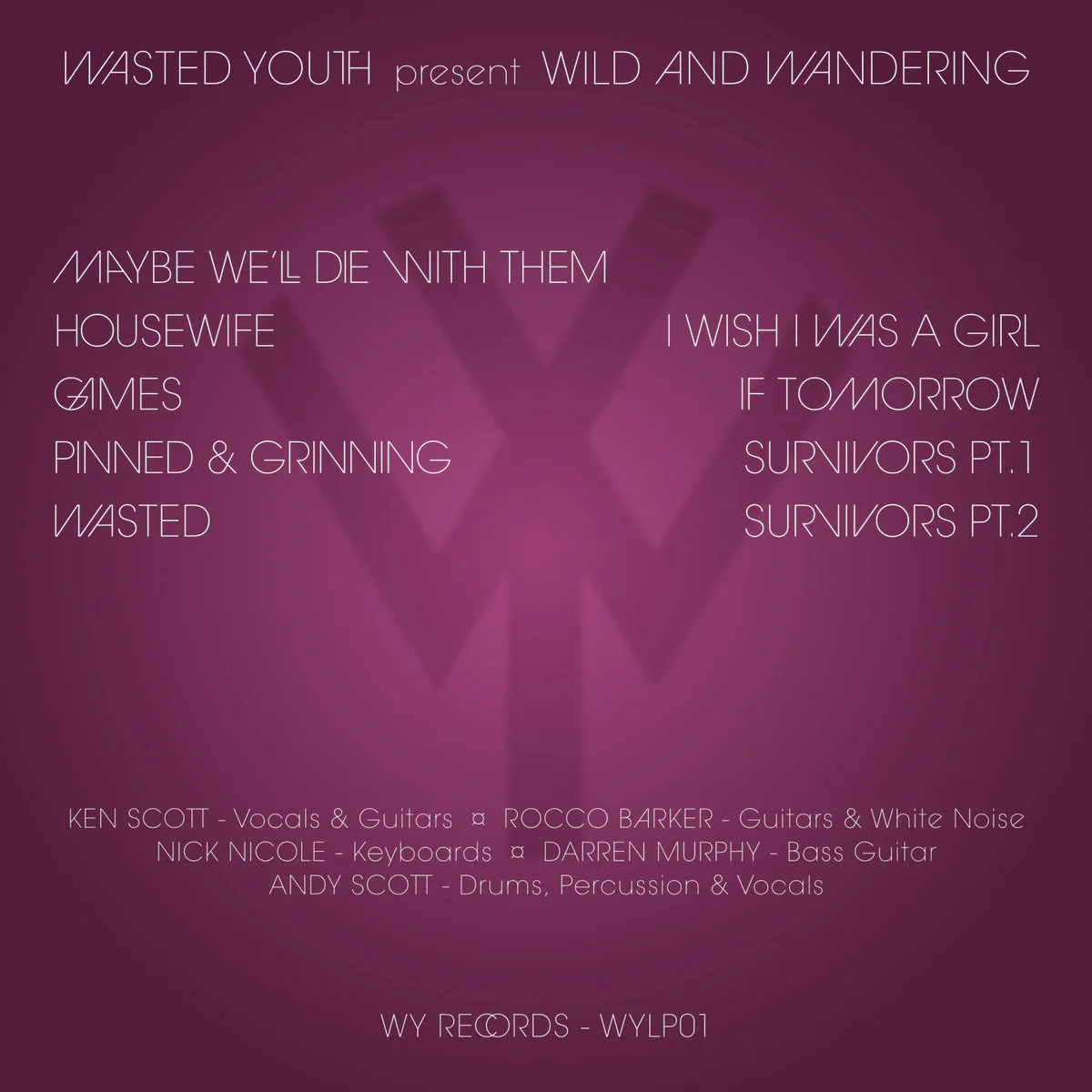 WASTED YOUTH, Wild and Wandering (WY Records; WYLP01, UK 2022 Reissue, Gatefold, Booklet, Remastered 2022,Limited to 500 copies) CD VG+/VG+ - Image 2