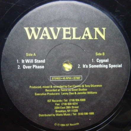 WAVELAN, It Will Stand (IST Records; IST007, US 1994, Die Cut Company Sleeve) 12" VG/G+