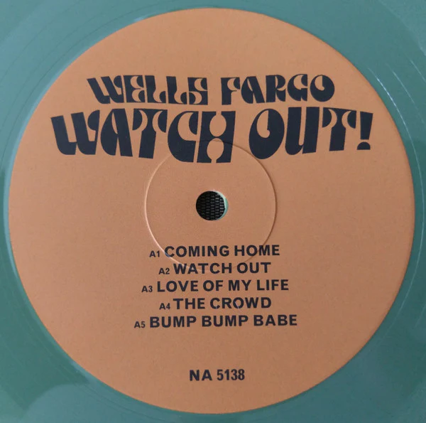 WELLS FARGO, Watch Out! (Now-Again Records ; NA 5138, US 2016, Gatefold, Booklet, NO Print, NO cocktail recipe, Yellow/Green Marbled Vinyl) LP VG+/VG+ - Image 3