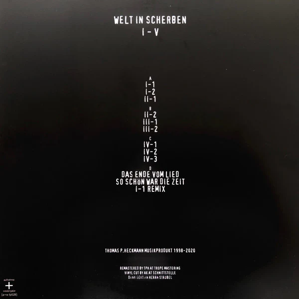 WELT IN SCHERBEN, Welt In Scherben I - V (aufnahme + wiedergabe; [a+w lp028], Germany 2019, Picture Sleeve, 2 Inners, Limited Edition of 500), SALE - Up to 50% Off the Original Price  2xLP VG+/VG+ - Image 2