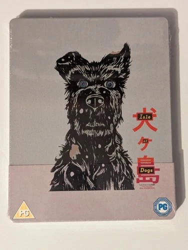 WES ANDERSON, Isle Of Dogs (20th Century Fox; WW-SB83306, Europe 2018, Steelbook, Info Sheet, Art Cards) Blu-Ray VG+/VG+